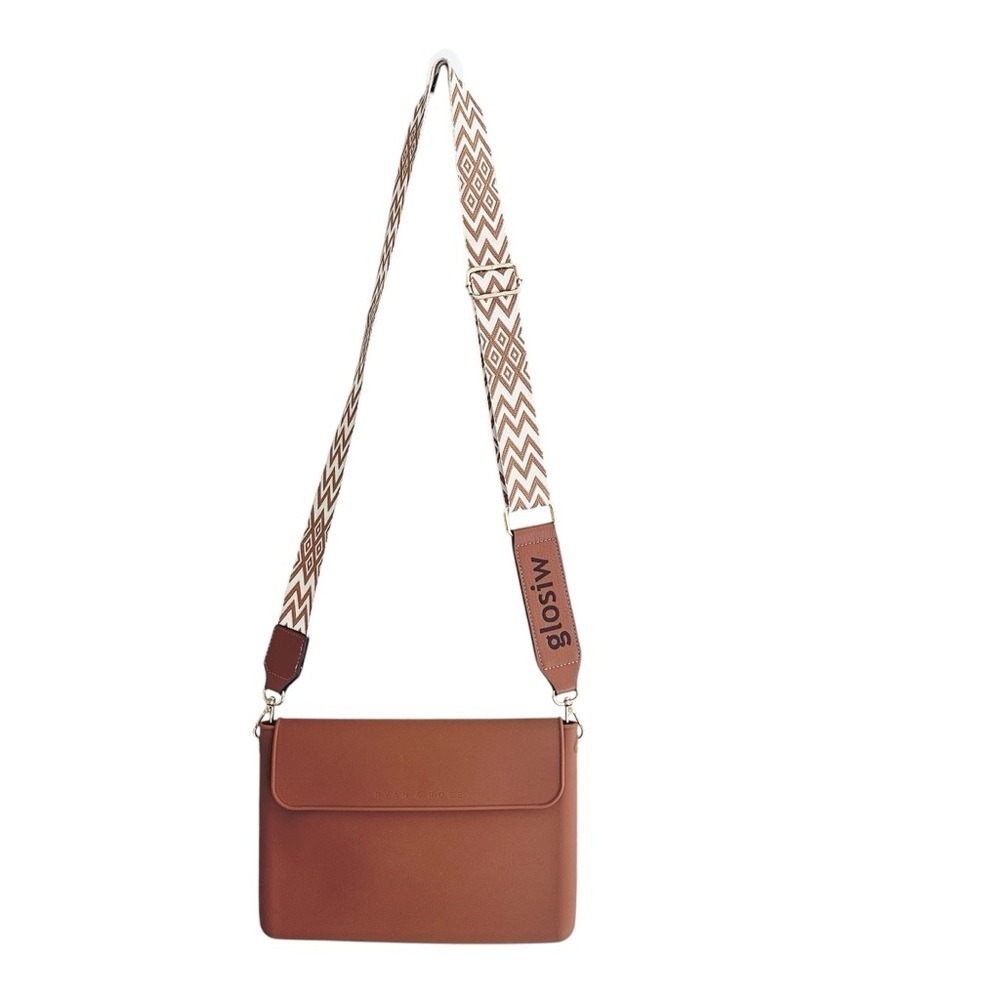 Ryan & Rose Silicone Crossbody Color Saddle